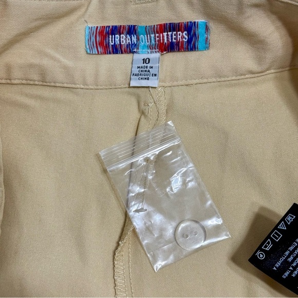 NWOT! Urban Outfitters Butter Yellow Straight Leg High Rise Trouser Pants Sz 10 - Picture 5 of 10